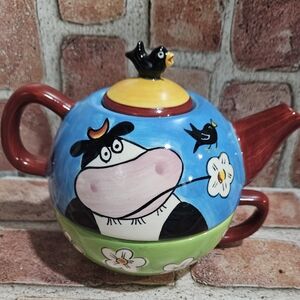 Price and Kensington cow ceramic pot